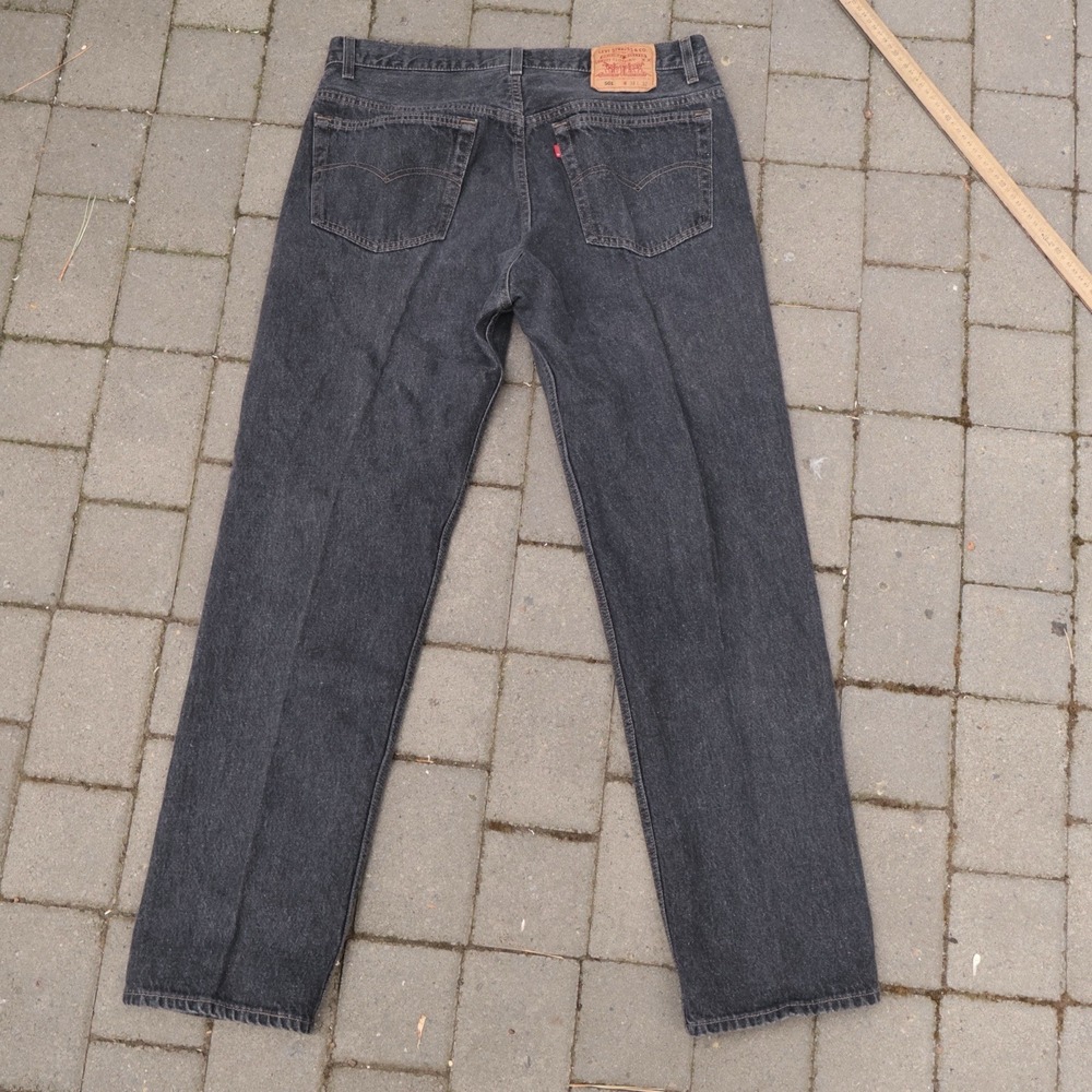 Vintage Black Levi's 501xx Button Fly Denim Jeans 36x30 Made In USA 90s Mint